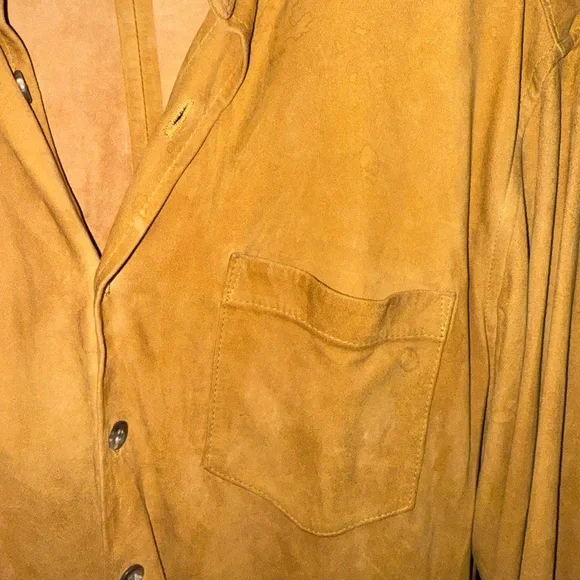 VTG Men’s Polo Ralph Lauren Carmel Suede Button Down sz M - Picture 15 of 15